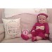 Vintage - Birth Announcement Pillow